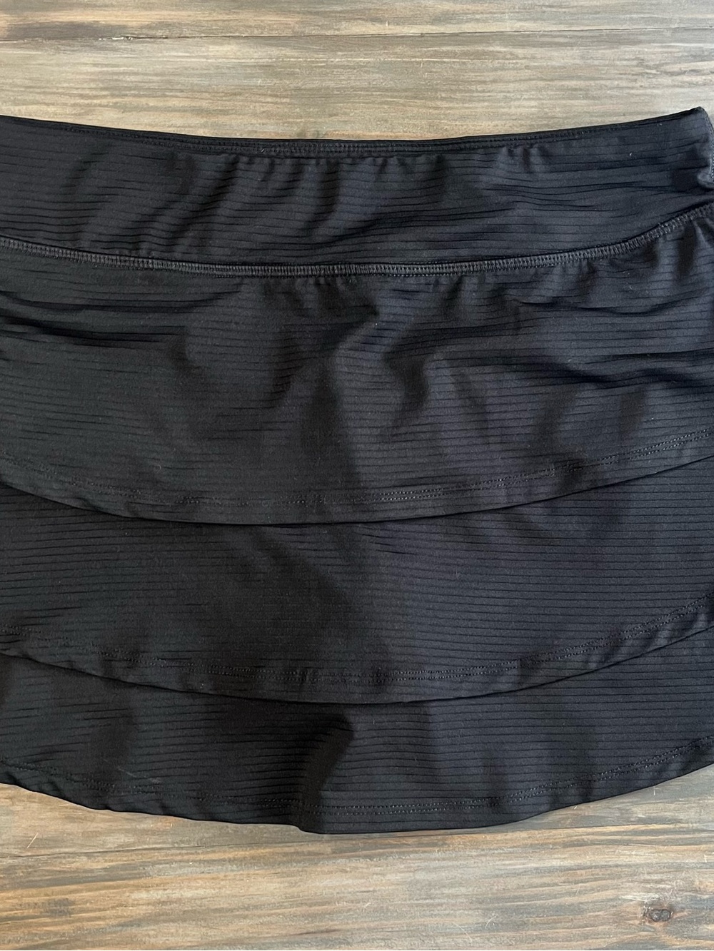 Girls' Black Tiered Active Skirt